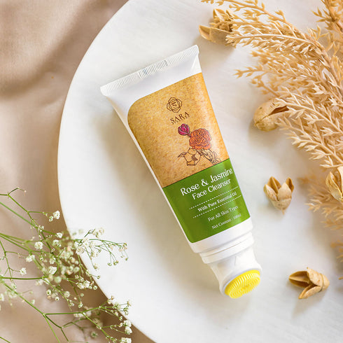 Sara Rose & Jasmine Face Cleanser Suitable For All Skin Types, 100g