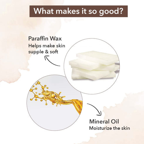 Sara Peel off Dark Chocolate Wax with Organic Cocoa - Professional Body Face Arm Legs Hair Removal Wax | 500g