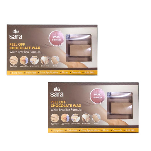 PEEL OFF CHOCOLATE WAX 500G (DARK) (Pack of 2)