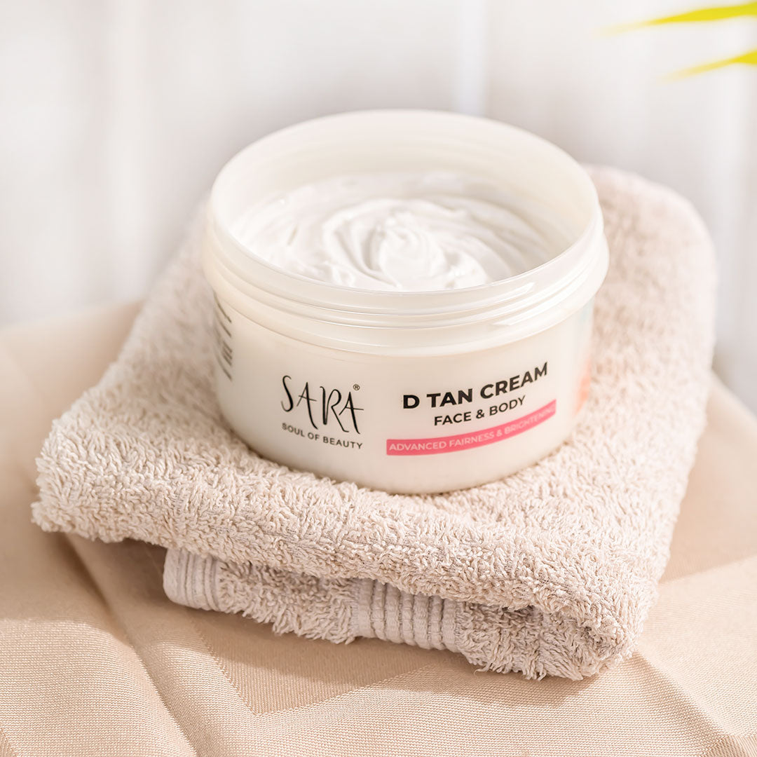 DTAN Face Body Cream Tan removal Cream For Instant Glowing Skin Sara