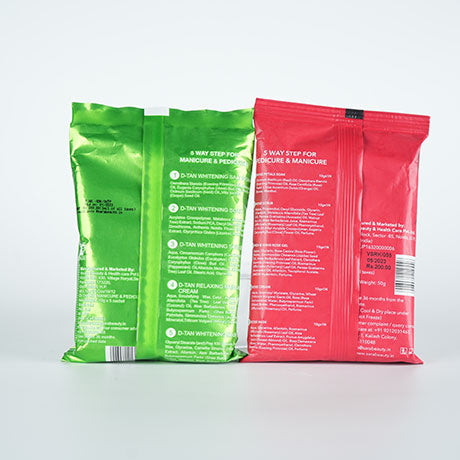 Sara D-Tan & Rose Pedicure Manicure Kit for All Skin Type, Infused with Botanical Extracts for Soft, Healthy, & Tan-free Skin | Pack of 2 | 2x50g