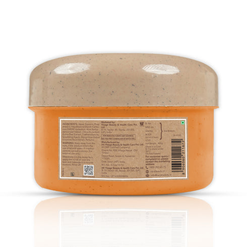 Sara Orange AHA Scrub Enriched with Vitamin C for Blackhead & D-TAN® Removal Pore Cleansing Face Brightening Gel | 350g