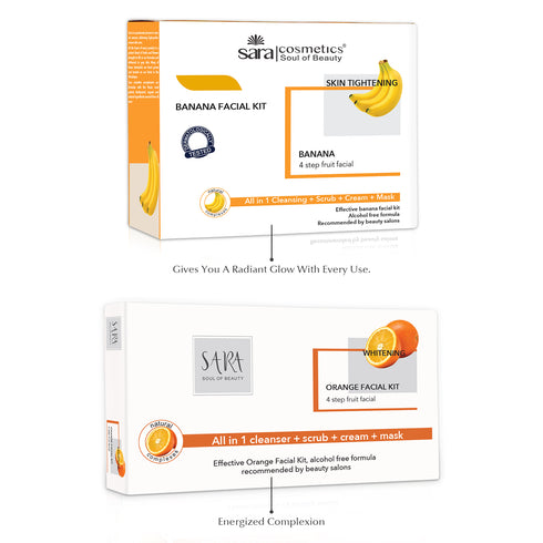 Banana and Orange Facial Kit Combo
