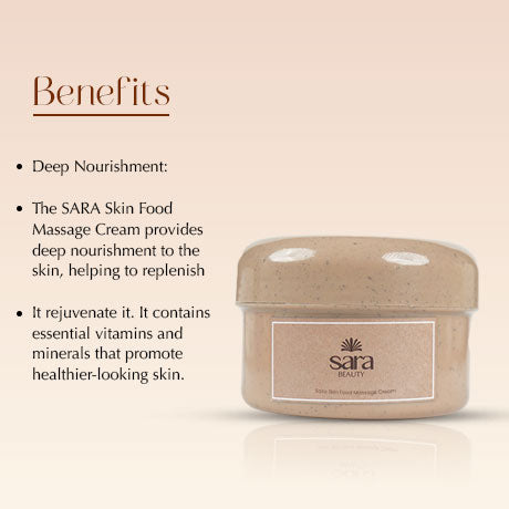 SARA SKIN FOOD MASSAGE CREAM 400g