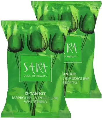 SARA D-TAN MANICURE PEDICURE KIT (PACK OF 2)