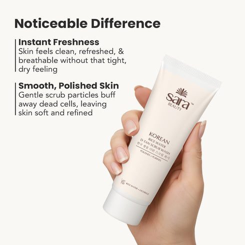 Sara Korean Rice Water D-tan Scrub Wash