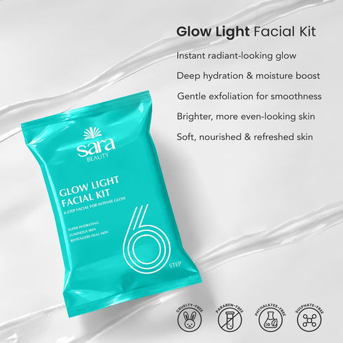 SARA Glow Light Facial Kit for Intense Glow