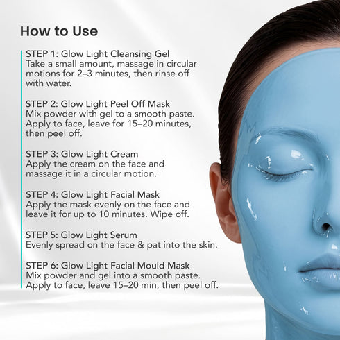 SARA Glow Light Facial Kit for Intense Glow