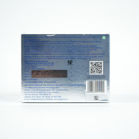 Sara Oxy D-Tan Bleach Cream | 300g