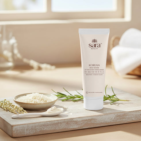 Sara Korean rice water D-tan even tone mask