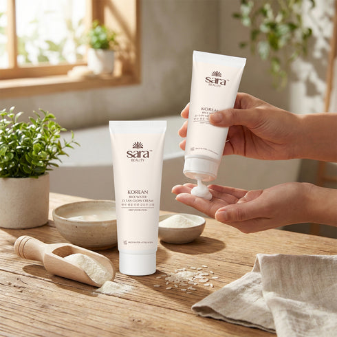 Sara Korean Rice Water D-tan Glow Cream