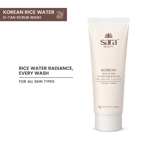 Sara Korean Rice Water D-tan Scrub Wash