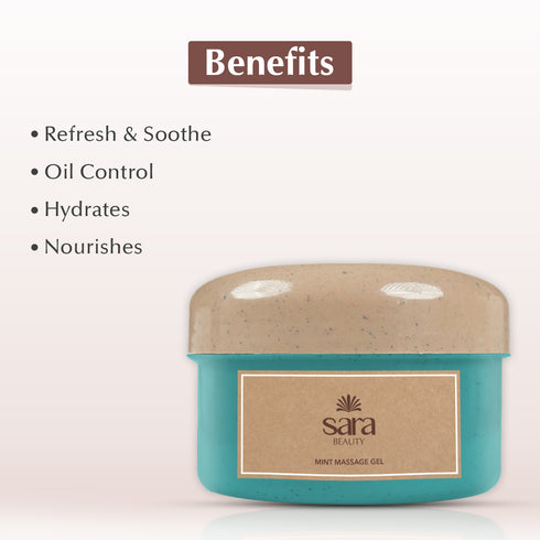 Sara Mint Massage Gel 400g