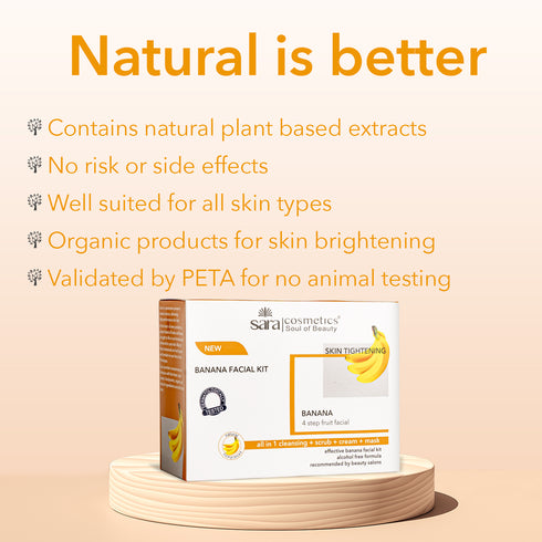 SARA FACIAL BANANA KIT (Pack of 4)
