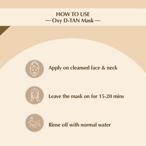 Sara Oxy D-TAN® Mask, 400gm + Gold Facial Kit, 43gm