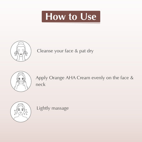 Sara Orange AHA Cream Enriched with Vitamin C | For Men and Women | 350g