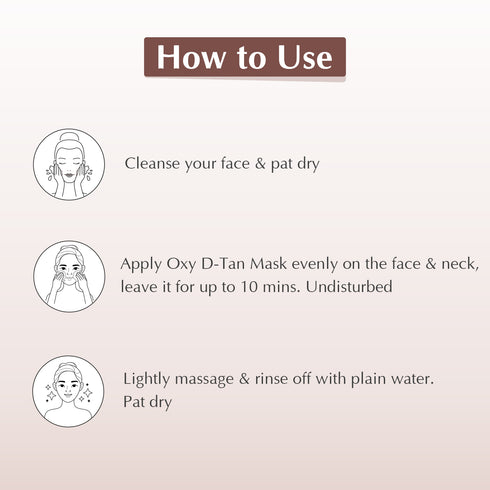 Sara Oxy D-TAN® Mask for Tan Removal and Skin Tone Correction for Oily and Blemish Prone Skin | D-tan for Men and Women | 472g