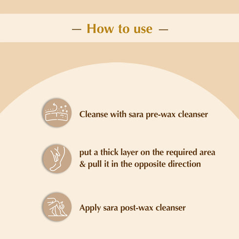 Sara Vitamin C Beans Wax 400 + Sara Turmeric Beans Wax 400 G + Sara White Chocolate Beans Wax 400 G