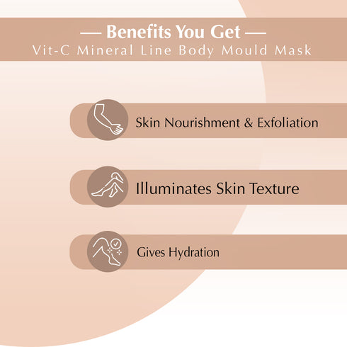 SARA VITAMIN C BEANS WAX 400 + Vit-C Mineral Line Body Mould Mask No-13 ( IN JAR)