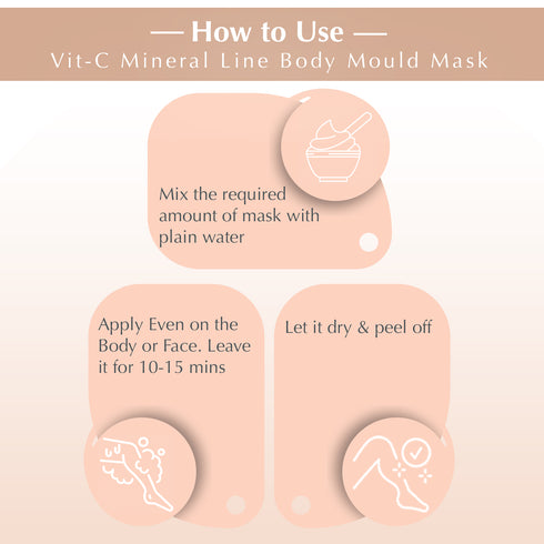 SARA VITAMIN C BEANS WAX 400 + Vit-C Mineral Line Body Mould Mask No-13 ( IN JAR)