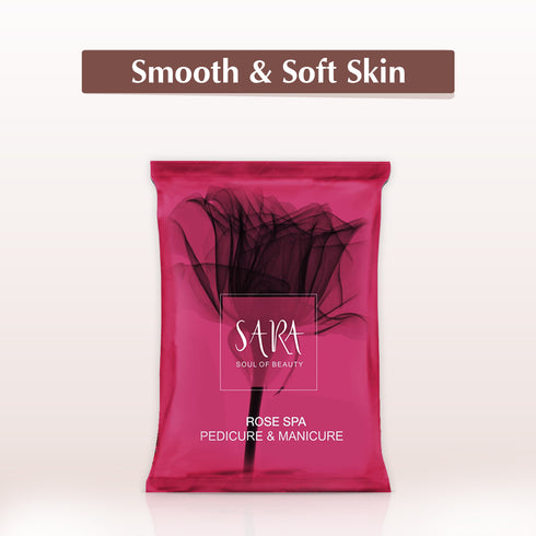 Sara Rose Pedicure Manicure Kit for All Skin Type, Infused with Botanical Extracts for Soft, Healthy Skin | Pack of 6 | 6x50g