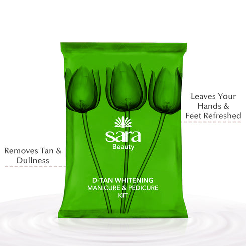 Dtan Pedicure Manicure kit with Diamond & Orange Facial Kit Combo