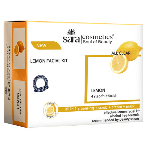 SARA LEMON FACIAL KIT (Pack of 4)
