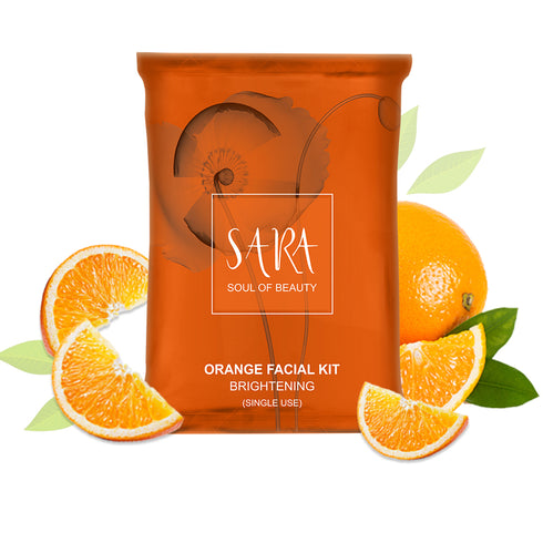 SARA ORANGE FACIAL KIT SINGLE USE (Pack of 6)