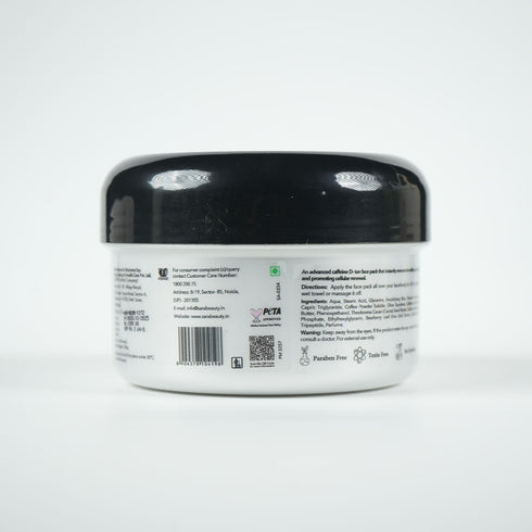 Sara D-Tan ® Caffeine Mask Pack For Instant Tan Removal & Brightening Glow | 330 gm