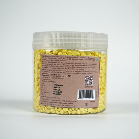 Sara Vitamin C Beans Wax 400 + Sara Turmeric Beans Wax 400 G + Sara White Chocolate Beans Wax 400 G