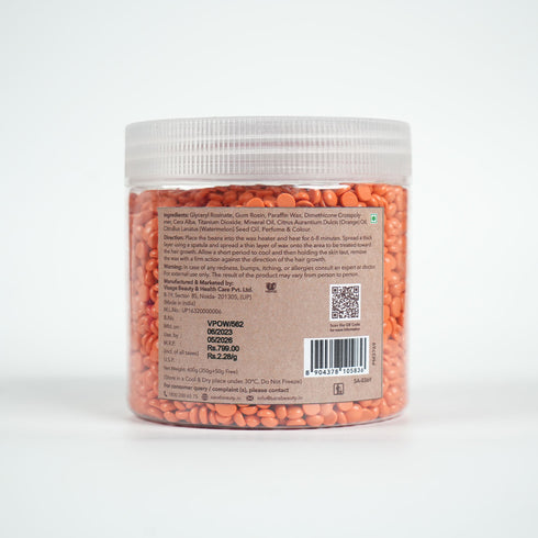 SARA VITAMIN C BEANS WAX 400 + Vit-C Mineral Line Body Mould Mask No-13 ( IN JAR)