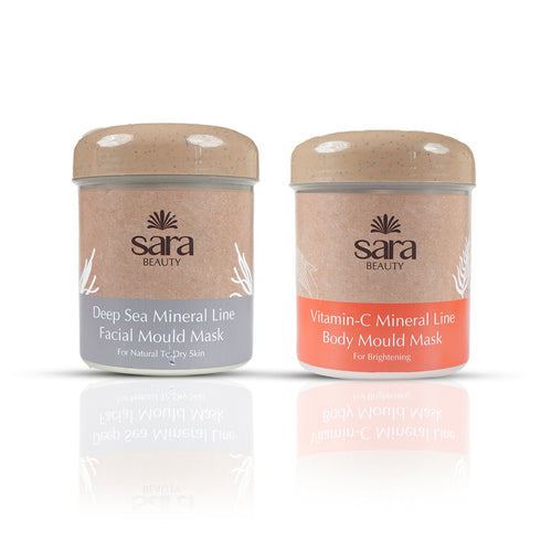 Sara DEEP SEA MINERAL MOULD MASK No 11 + Vit-C Mineral Line Body Mould Mask No-13