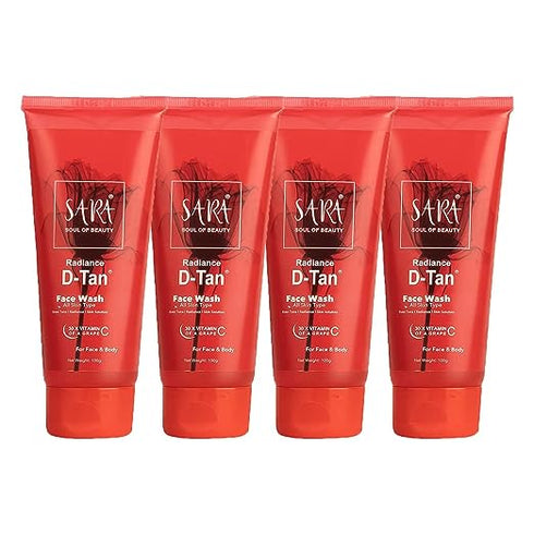 SARA D-TAN Facewash 100G (Pack of 4)