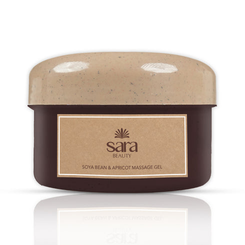 Sara Soya bean & Apricot Massage Gel | For Face Pore Cleansing, Brightening Skin & Radiant Glow Infused with Aloe Vera | 400g