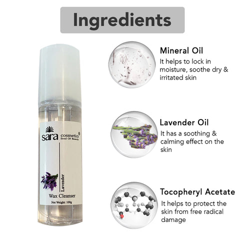 Sara Lavender Wax Cleanser 100g