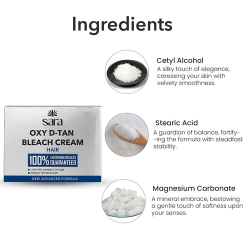 SARA OXY D-TAN BLEACH CREAM 35g (Pack of 4)