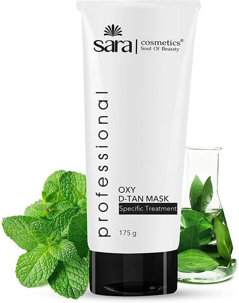 Sara Oxy D-Tan Combo | Tan-Free Skin & Even-Tone Skin | Pack Of 2 | Super Soft Face Mask For All Skin Types | For Women & Men | 175g
