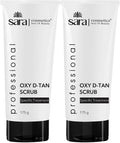 Sara Oxy D-TAN® Scrub for Skin Tone Correction for Oily and Blemish Prone Skin | De-tan for Men and Women | Pack of 2 | 2x175g