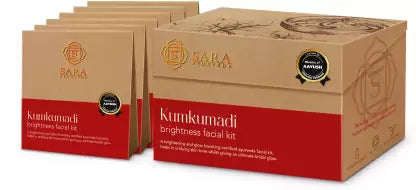 Sara Ayurveda Kumkumadi Facial Kit For Brightening & Glowing Skin | Natural Ingredients Formula | | Perfect For All Skin Types | For Men & Women | 192g