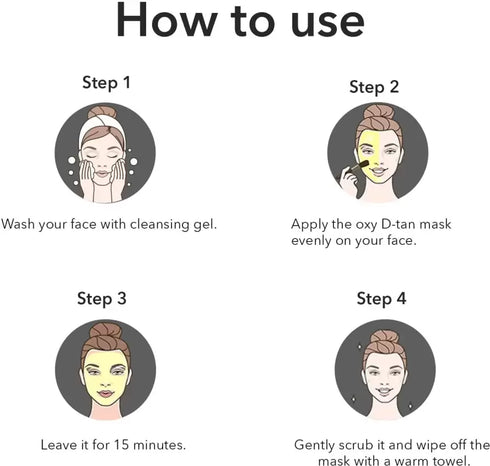 Sara Oxy D-Tan Mask & Scrub Pack For Instant De-Tan Removal & Acne Prone Free skin | 800g