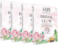 Sara Bridal Glow Facial Kit For all skin types | Organic Glow and Radiance with Gold Haldi & Gotu Kola | 4x41g