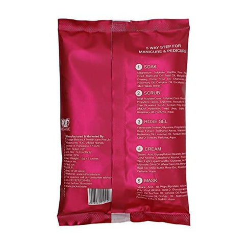 Sara Pedicure Manicure Rose Kit for All Skin Type | Pack Of 2 | 100g