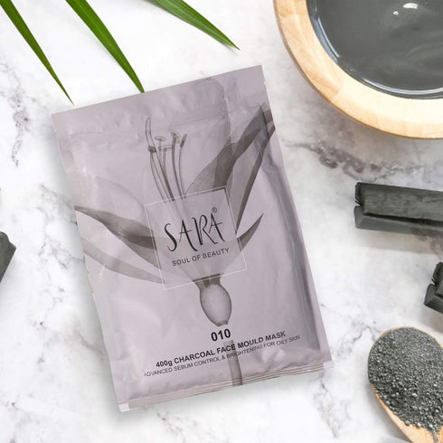 Sara Charcoal Face Mask | Base Line Facial Mould Mask Perfect For Hydrating & Skin Nourishing | 400g