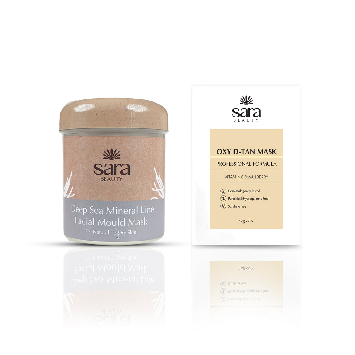 Sara DEEP SEA MINERAL MOULD MASK No 11 (IN JAR) + Sara Oxy D tan Mask ...