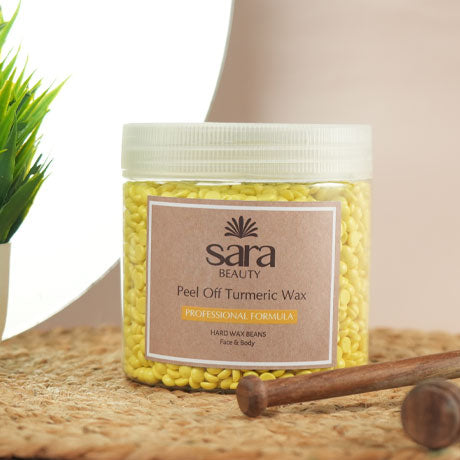 SARA TURMERIC BEANS WAX 400 G[ Pack of 2 ]