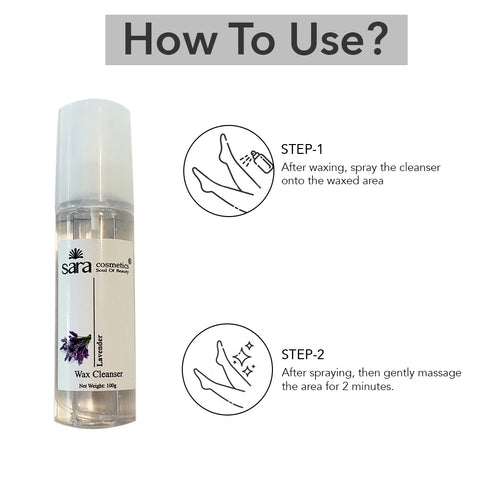 SARA LAVENDER WAX CLEANSER 100G