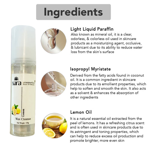 SARA LEMON WAX CLEANSER 100G