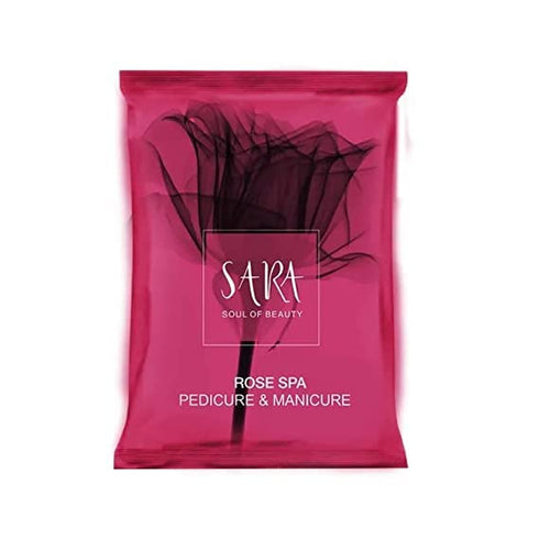 Sara Pedicure Manicure Rose Kit for All Skin Type 50G (Pack Of 2)