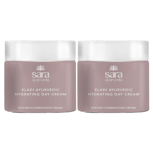 Sara Eladi Ayurvedic Hydrating Day Cream For Moisturize Skin & To Boost Natural Glow For Women, Men | Suitable For Dry/combination skin | Pack of 2 | 40gm