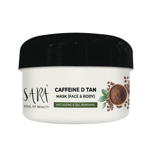 Sara D-Tan ® Caffeine Mask Pack For Instant Tan Removal & Brightening Glow | 330 gm